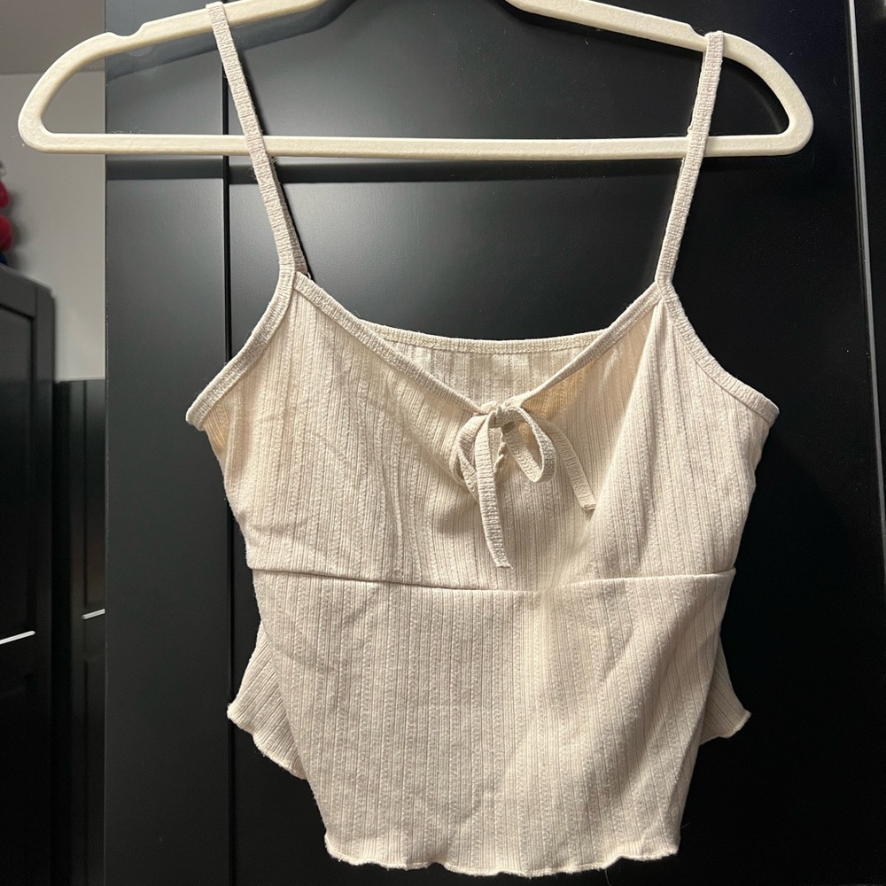 Bluenotes ribbed cropped tank